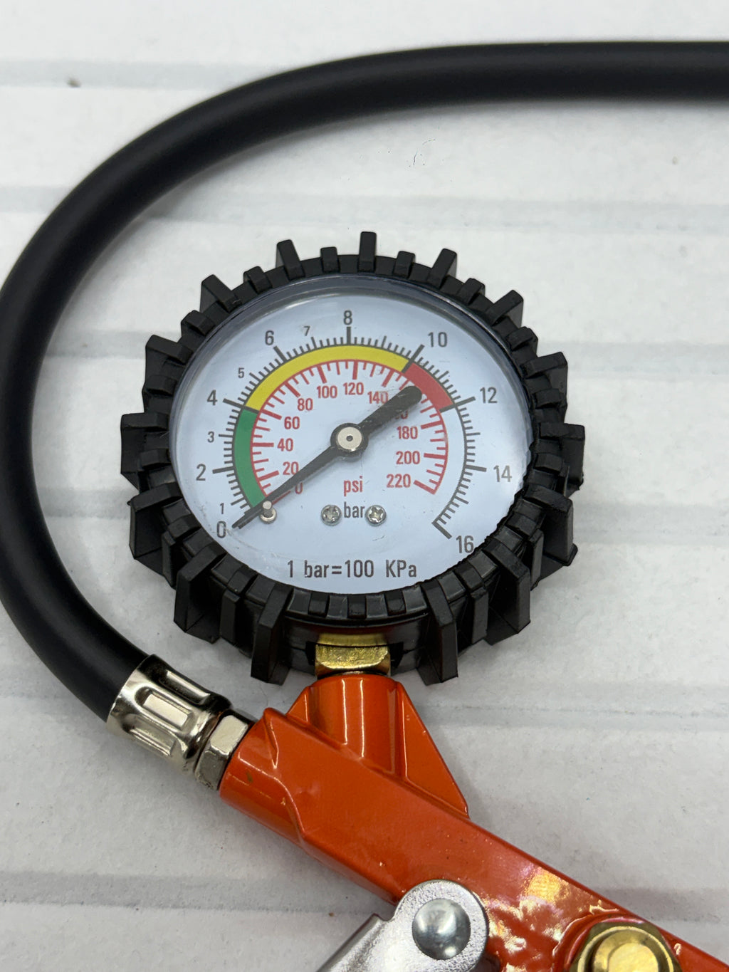 START Reifenfüller mit Manometer – 16 Bar / 220 PSI