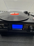 DIGITNOW! Bluetooth Viny Plattenspieler Plattenspieler für CD, Kassette, AM/FM Radio