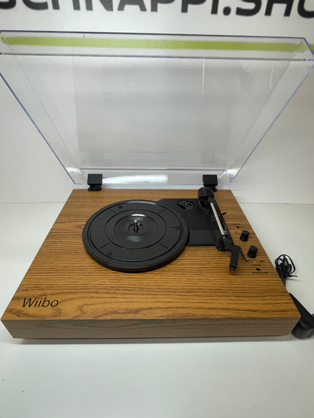Wiibo Mustang 1965 Bluetooth Plattenspieler Retro Turntable, Neu-Retoure