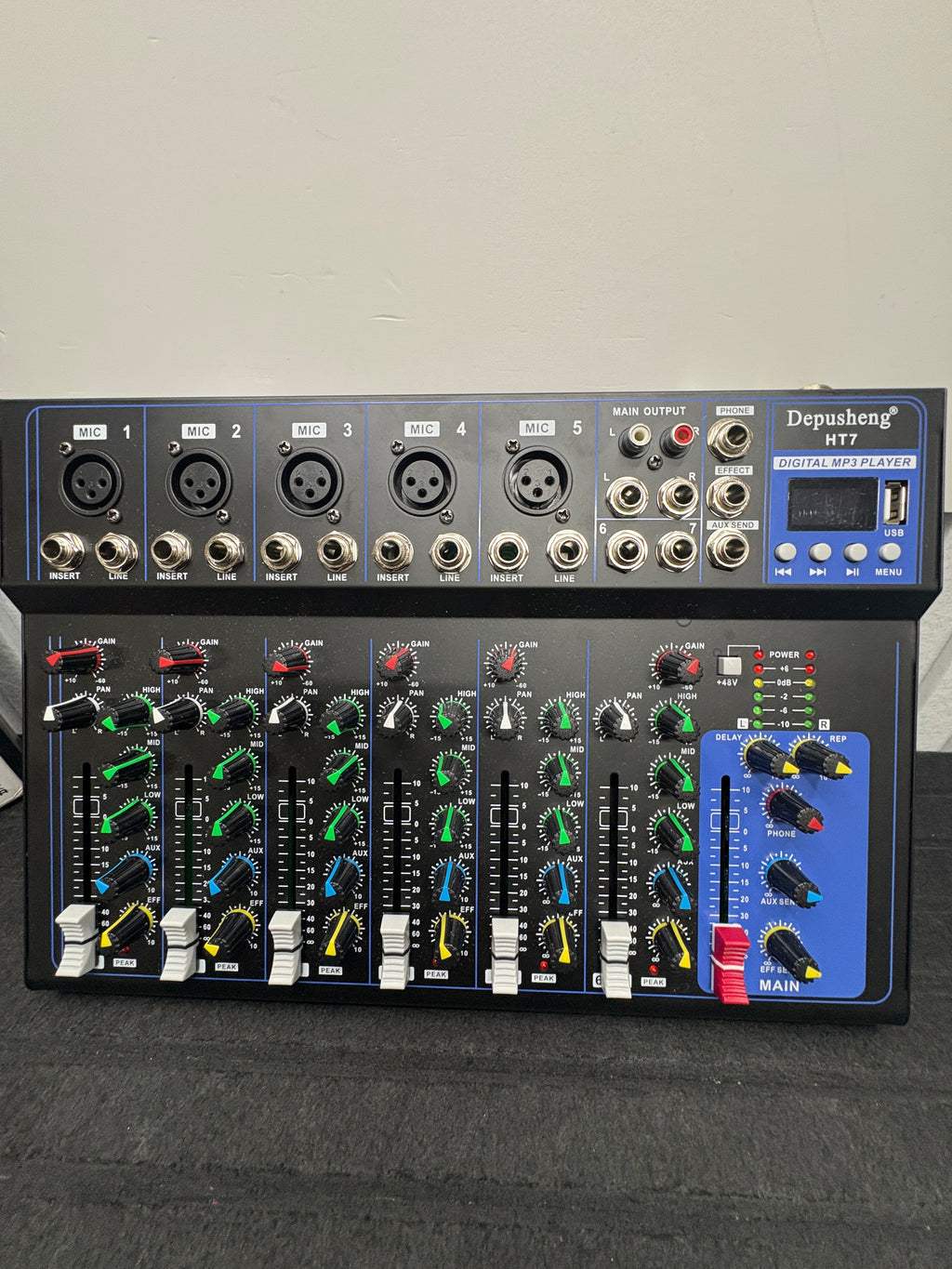 Depusheng HT-7 Kanal Bluetooth Audio Mixer