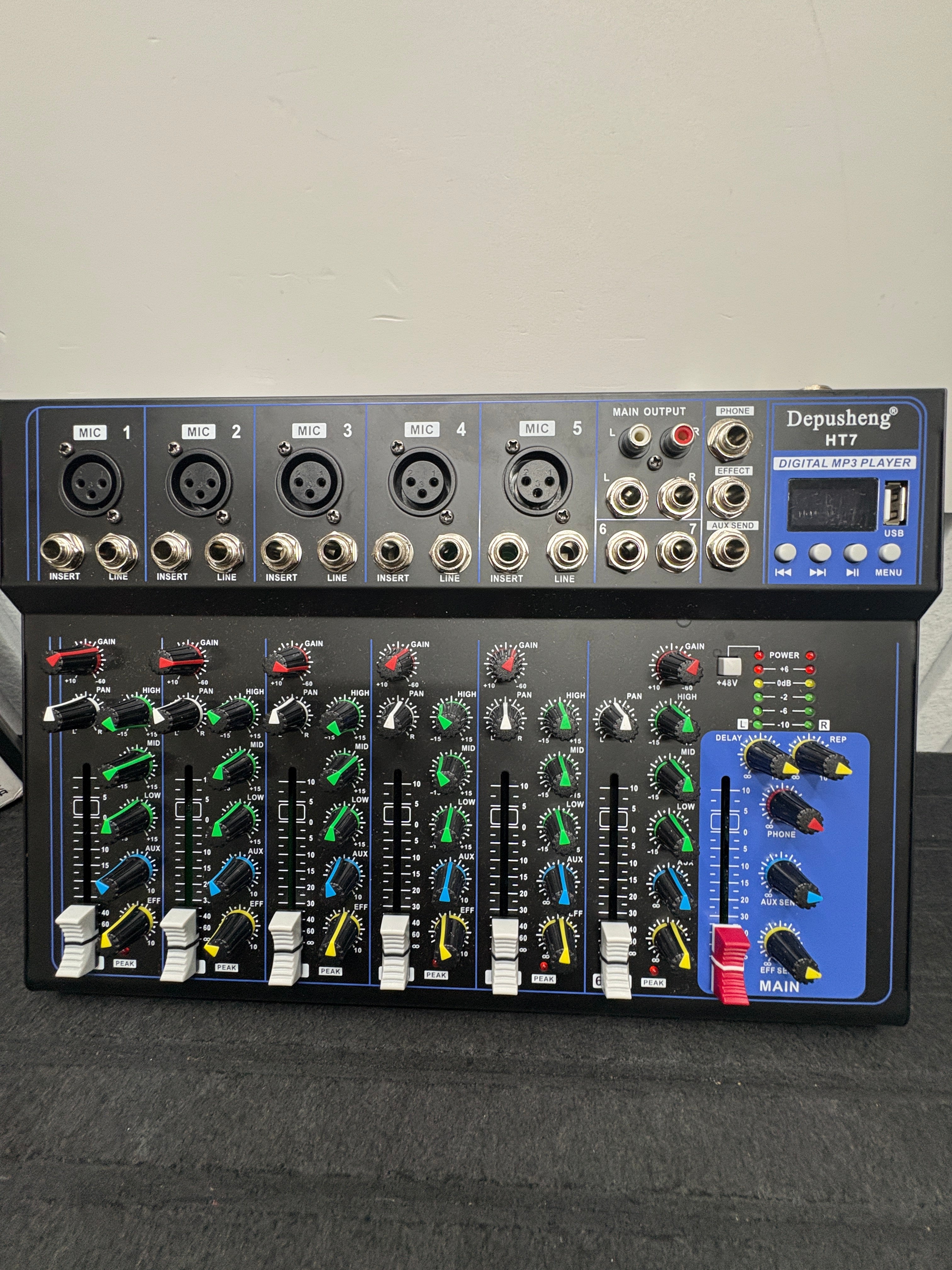 Depusheng HT-7 Kanal Bluetooth Audio Mixer