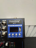 Depusheng HT7 Tragbarer Bluetooth Audio Mixer mit USB DJ Sound Mischkonsole MP3 Buchse 48V Power 7 Kanal Band Mischpulte für Computeraufnahmen
