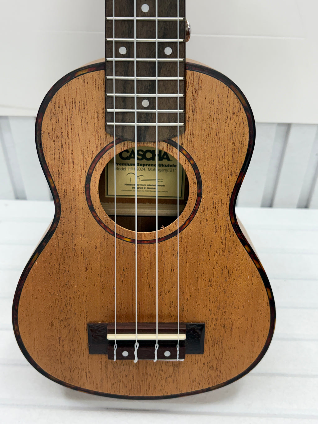 CASCHA HH 2024 Premium Soprano Ukulele 21” Mahagoni