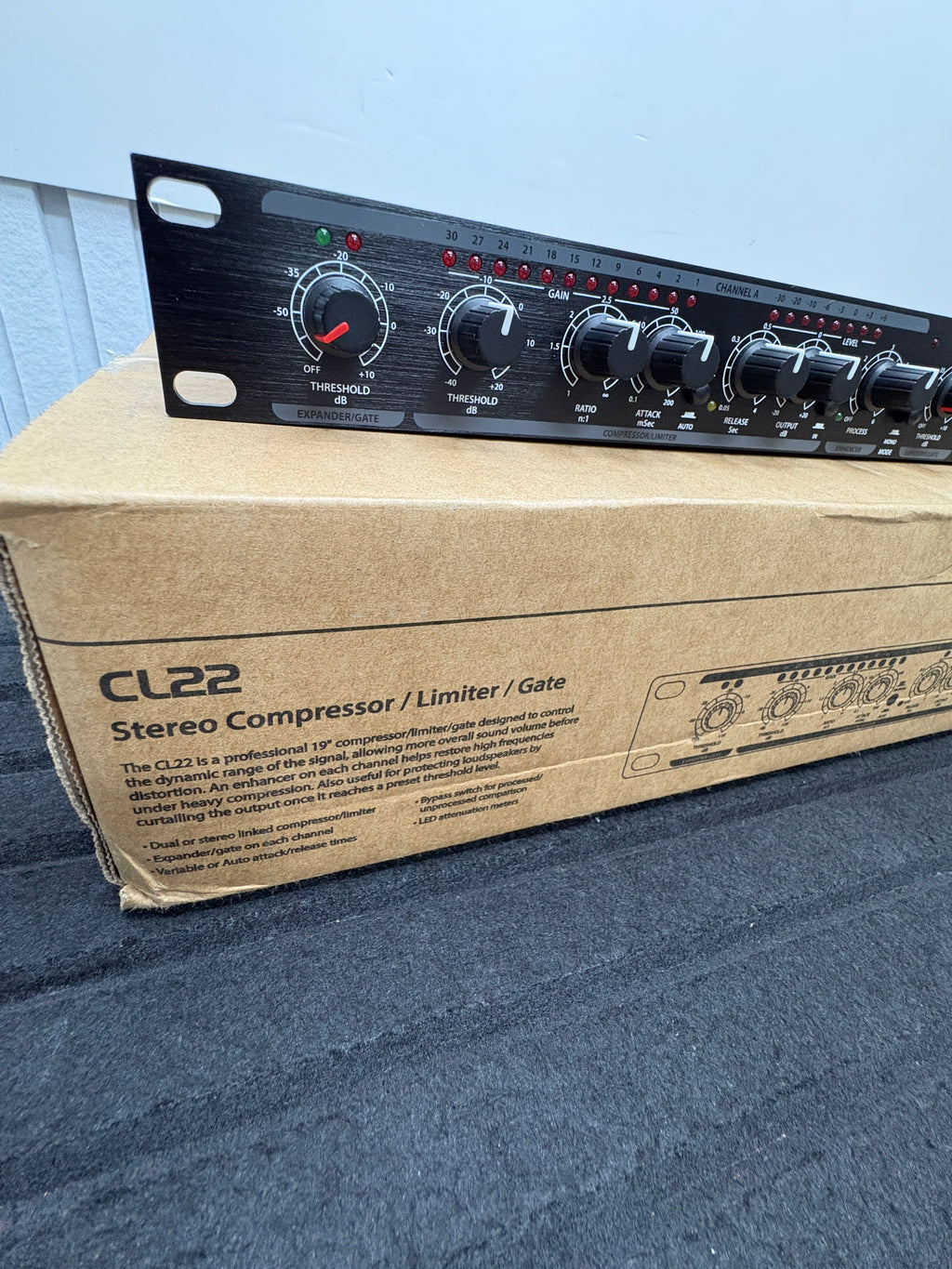 CITRONIC CL22 Compressor Stereo, Limiter/GATE