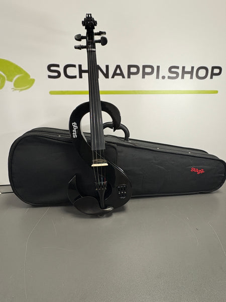 Stagg EVN 4/4 E-Violine elektrische Violine Geige Schwarz