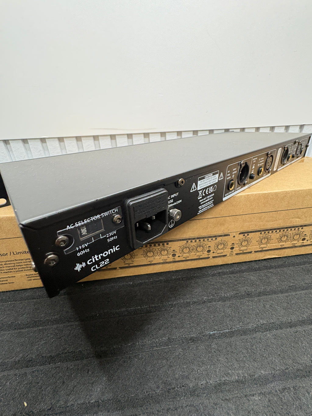 CITRONIC CL22 Compressor Stereo, Limiter/GATE