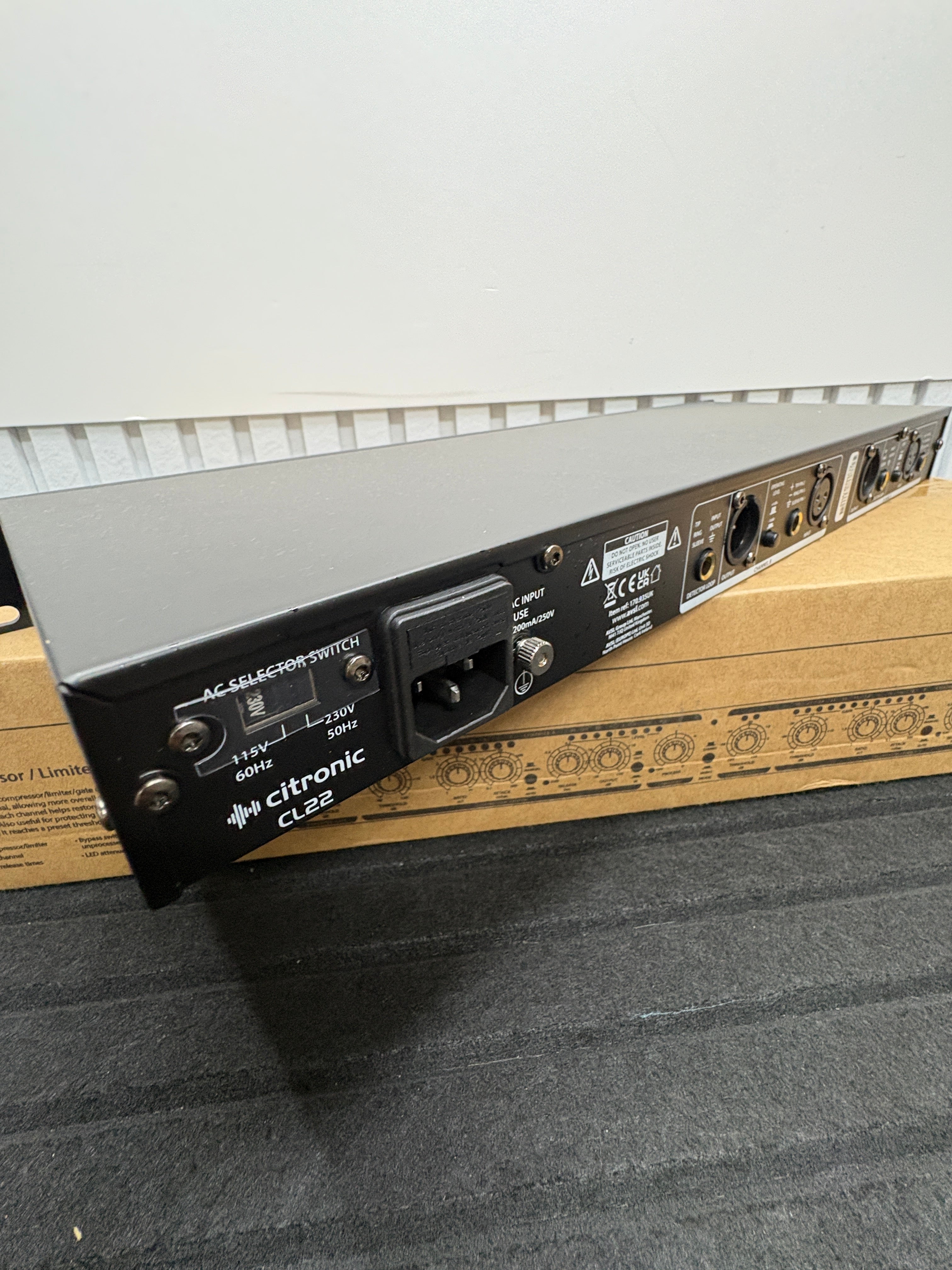 CITRONIC CL22 Compressor Stereo, Limiter/GATE