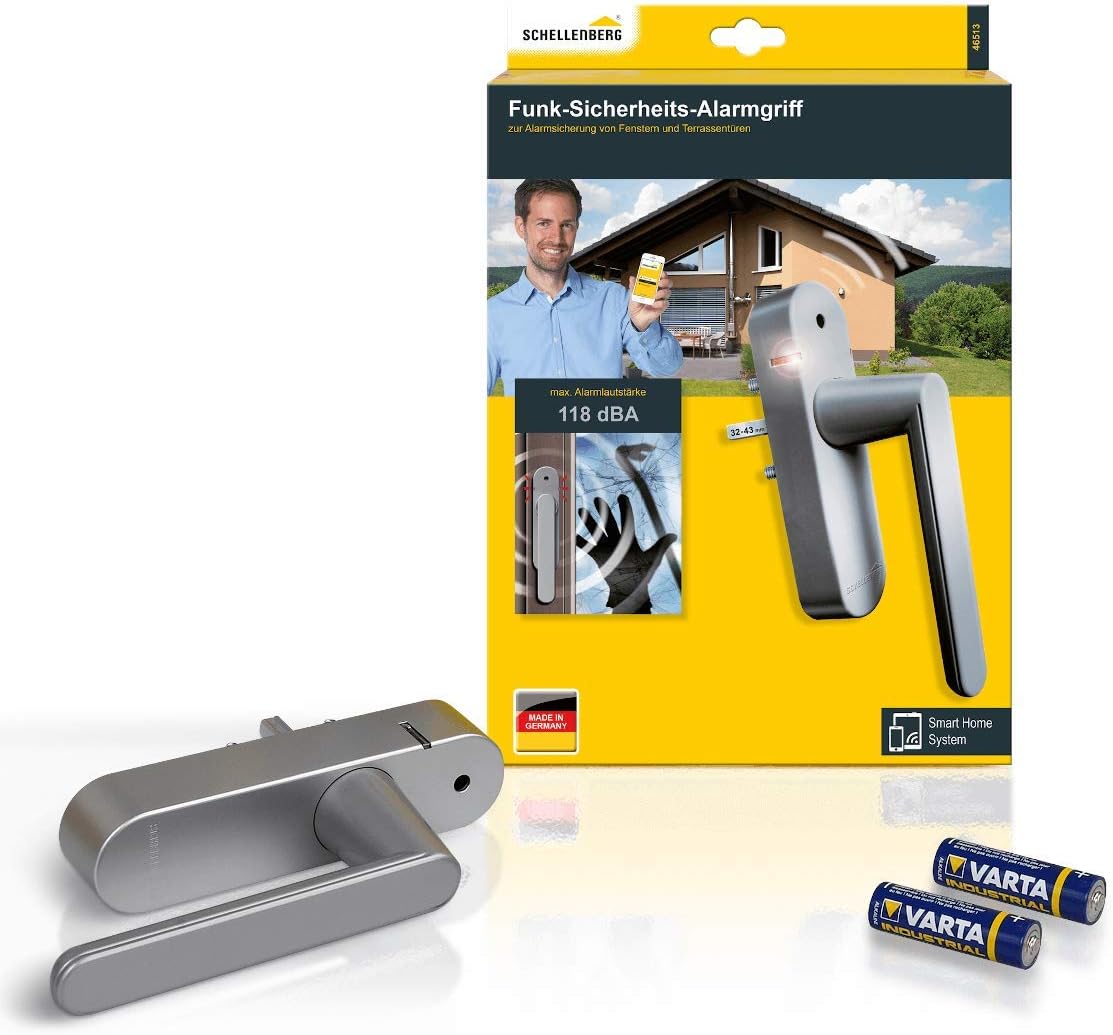 Schellenberg 46513 Fenstergriff mit Alarmfunktion