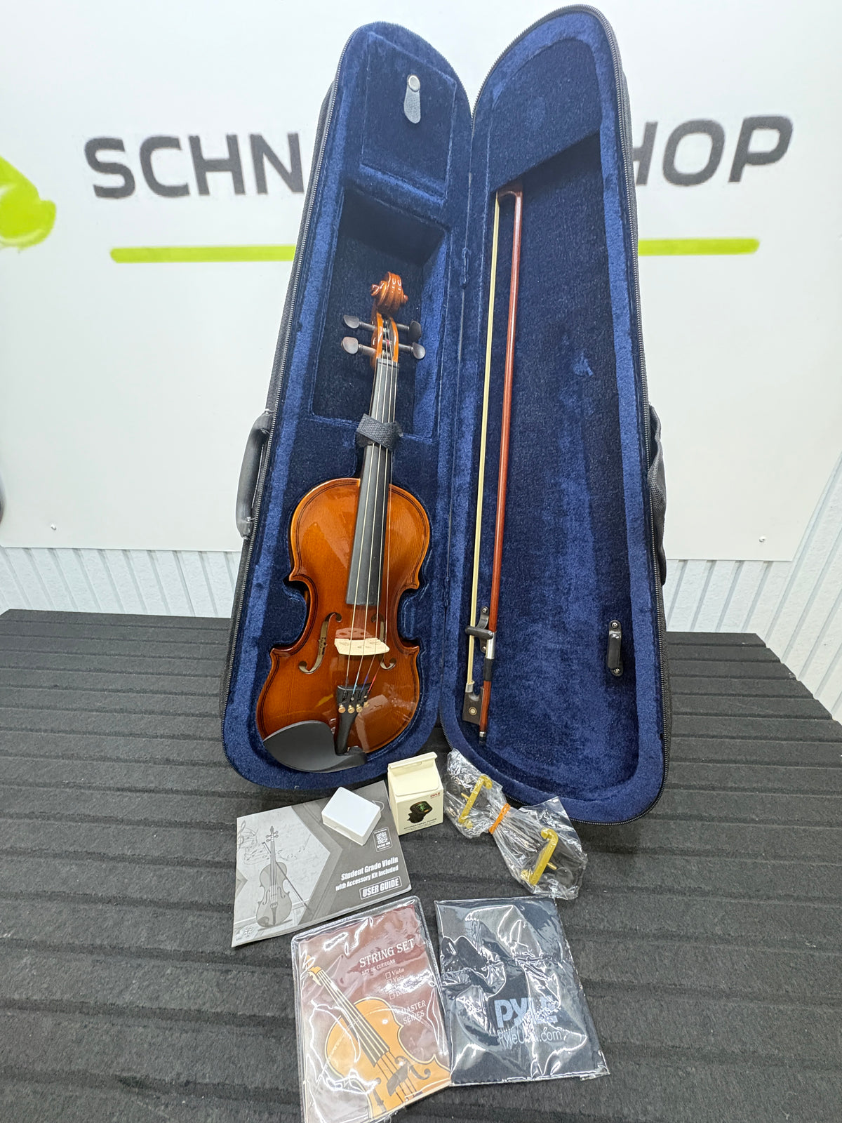 Pyle PGVILN14 Violine 1/4 – Komplettset mit Koffer