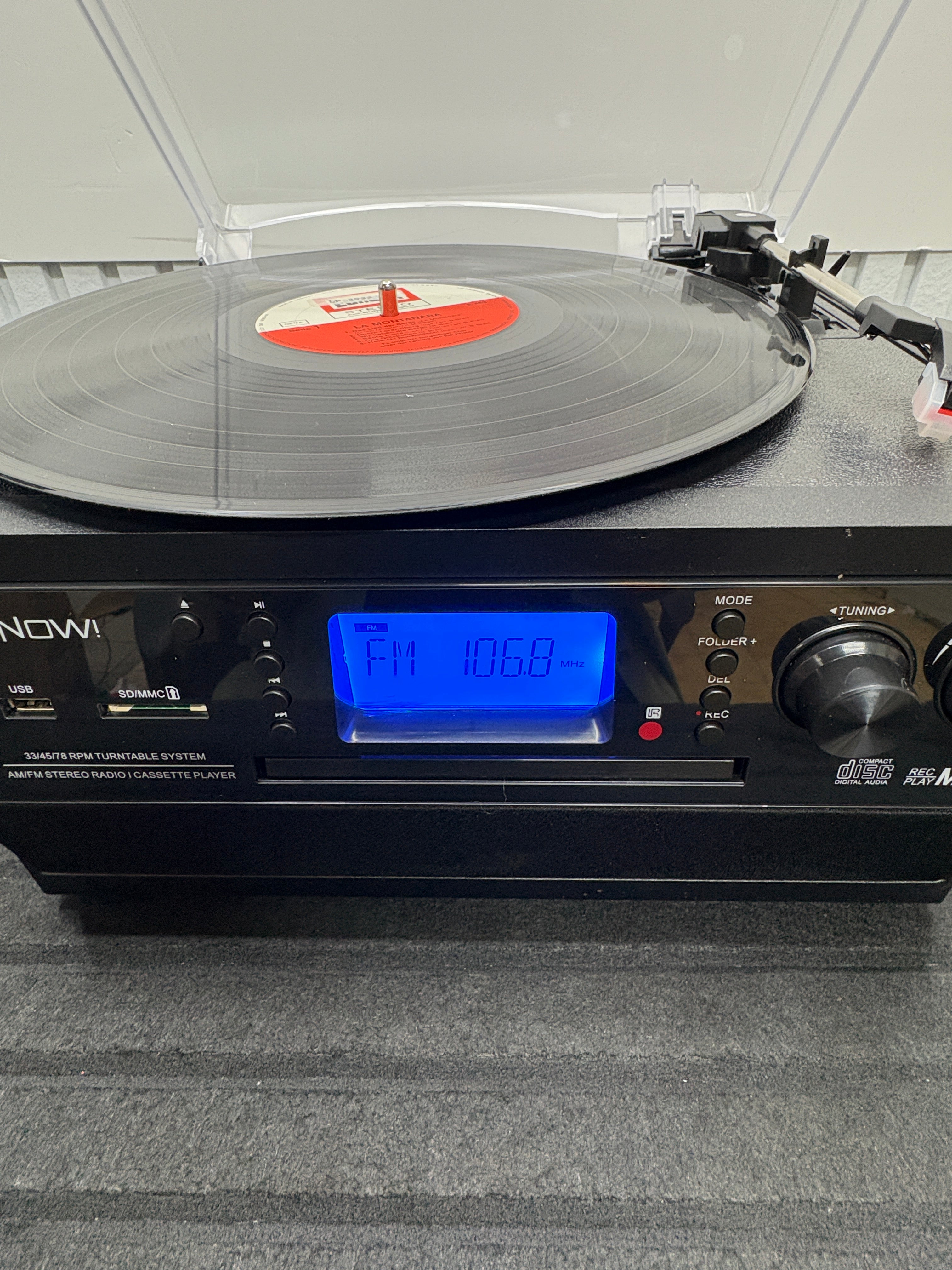 DIGITNOW! Bluetooth Vinyl Plattenspieler