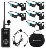 Retekess TT120 Schwimmtrainer-Kommunikator, IP68 Wasserdichte Schwimmkopfhörer Set