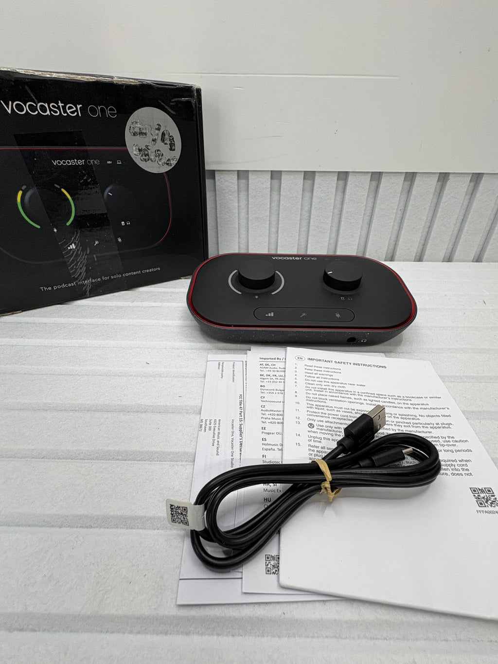 Focusrite Vocaster One Podcast Audio Interface