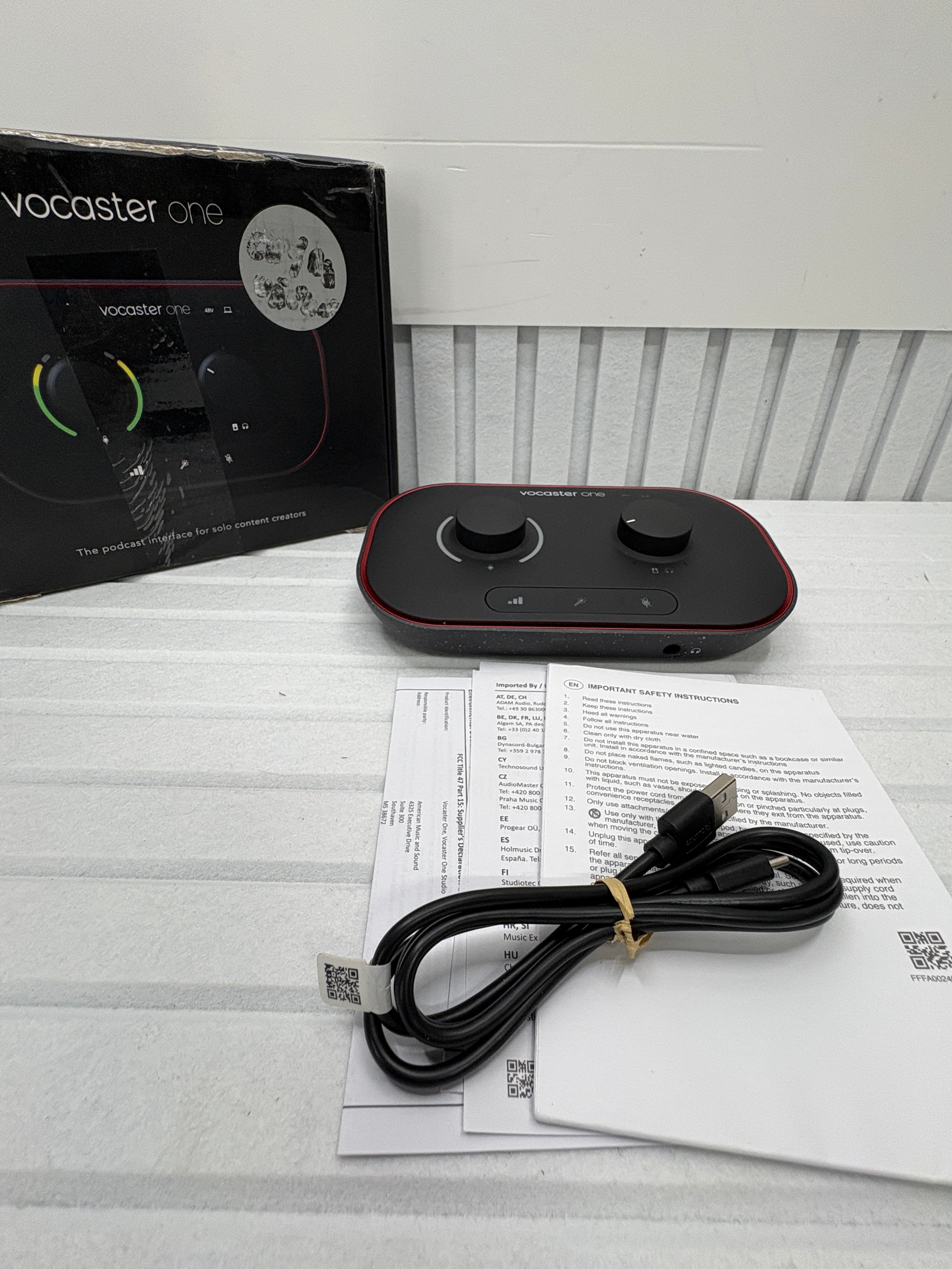 Focusrite Vocaster One Podcast Audio Interface