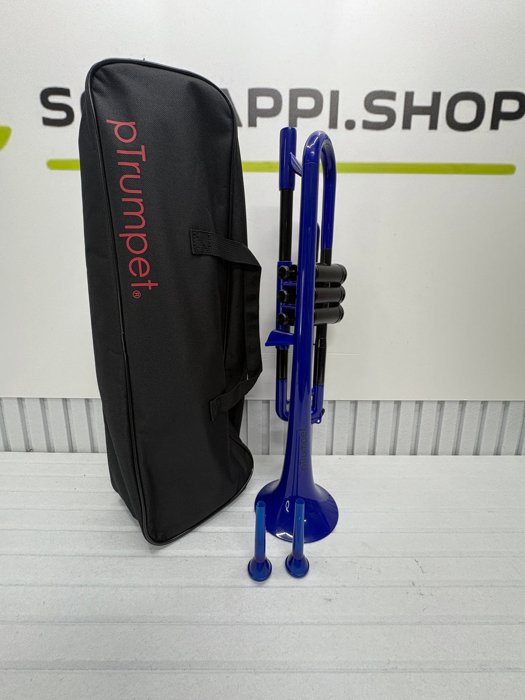 pTrumpet Bb Kunststoff-Trompete Blau – inkl. Tasche