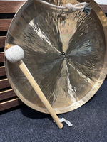Sonic Energy 14,5 Zoll White Gong – Kleiner Doppel-Licht-Gong für Meditation, Klangheilung