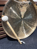 Sonic Energy 14,5 Zoll White Gong – Kleiner Doppel-Licht-Gong für Meditation, Klangheilung