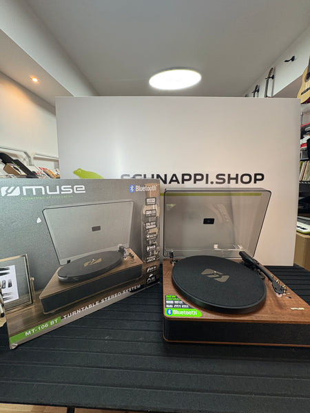 Muse Plattenspieler, Bluetooth-Schallplattenspieler mit integriertem HiFi Stereo Lautsprecher