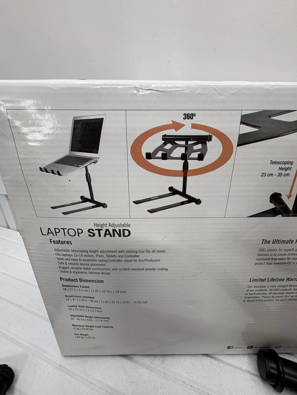 UDG Laptop Stand höhenverstellbar 360°