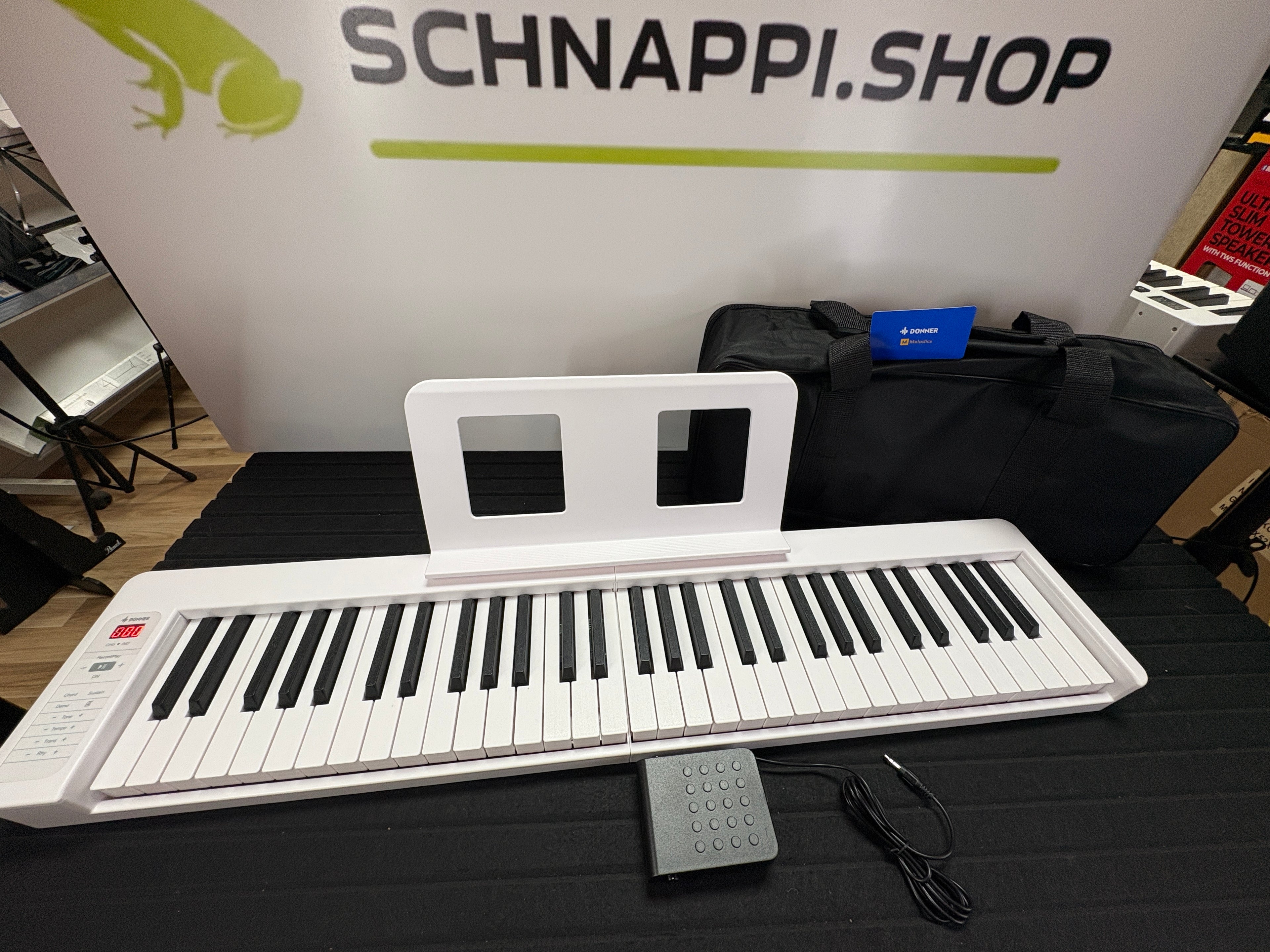 Donner DP-06 Faltbares Klavier, 61 Tasten Full Size