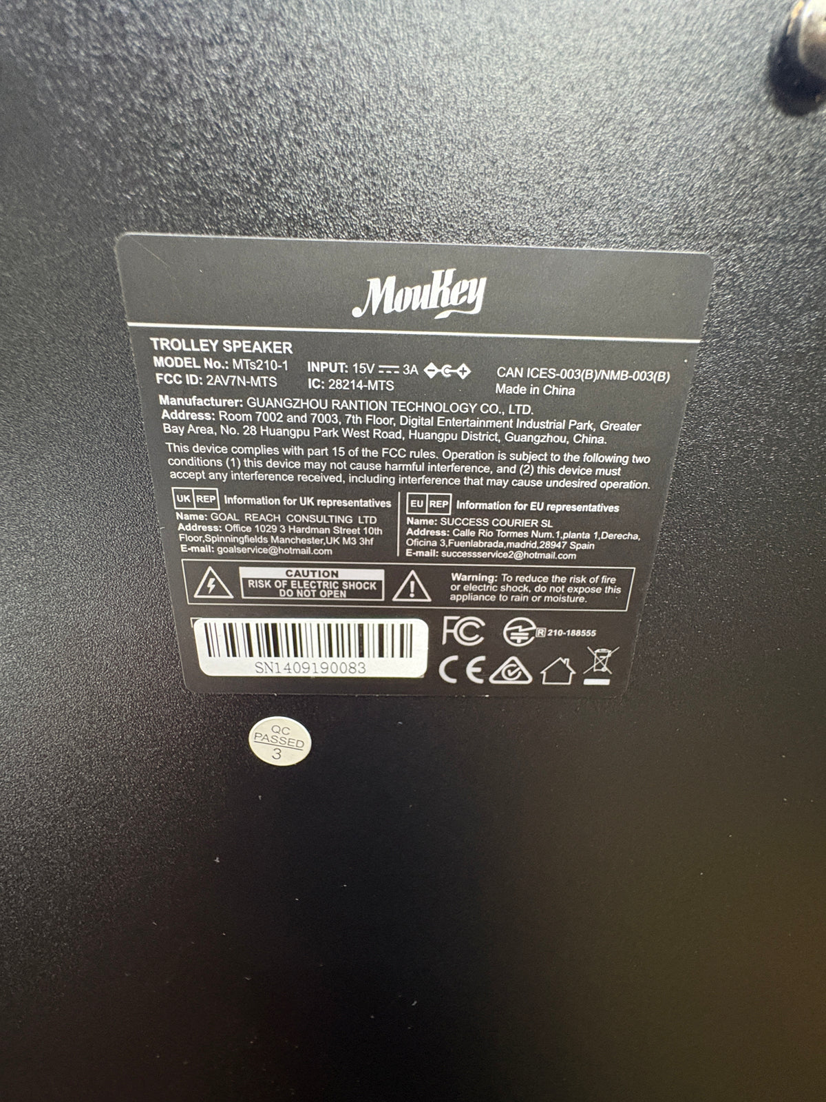 Moukey MTs210-1 Karaoke Lautsprecher mit 2 Funkmikrofonen