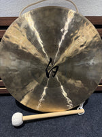 Sonic Energy 14,5 Zoll White Gong – Kleiner Doppel-Licht-Gong für Meditation, Klangheilung