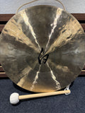 Sonic Energy 14,5 Zoll White Gong – Kleiner Doppel-Licht-Gong für Meditation, Klangheilung