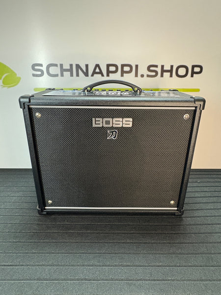 BOSS Katana-50 Gen 3 Gitarrenverstärker Kompakter 50 Watt Combo-Verstärker 12‘‘-Custom-Lautsprecher