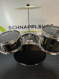 Music Alley DBJK02-BK 3-teiliges Anfänger-Drumkit für Kinder