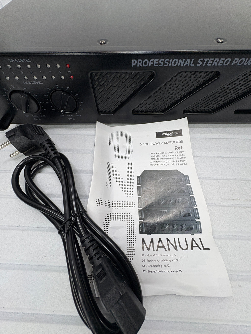 Ibiza Sound AMP2000-MKII PA Endstufe – 2x 1500 W
