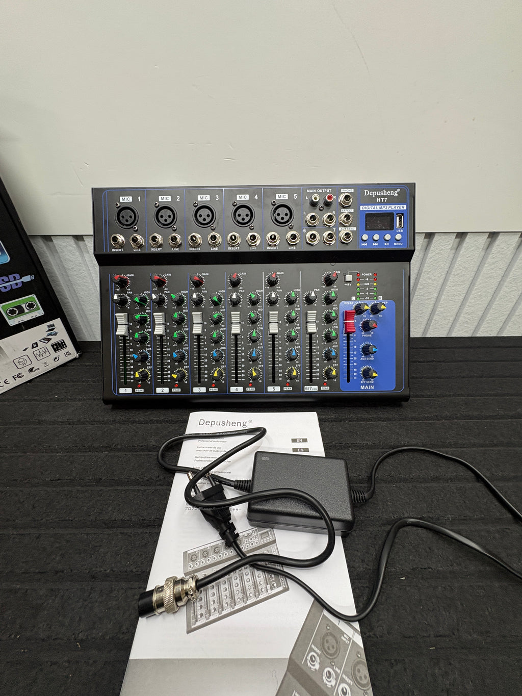 Depusheng HT-7 Kanal Bluetooth Audio Mixer