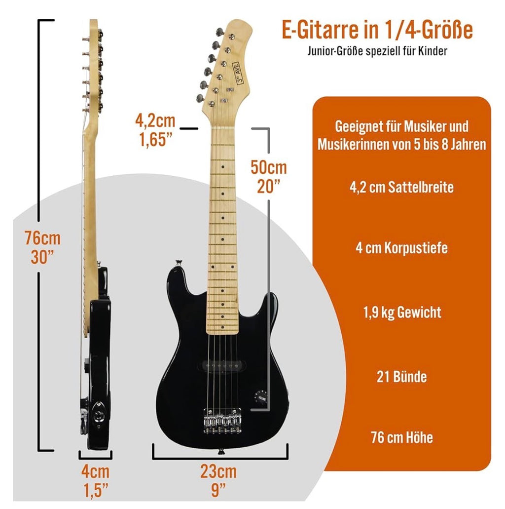 3rd Avenue Elektro Gitarre 1/4 Set mit Tasche