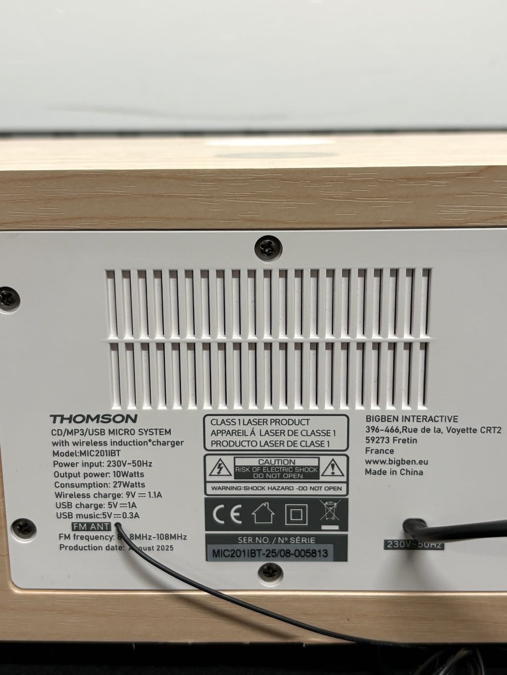 Thomson Micro Anlage CD/MP3/USB FM BT MIC201IBT