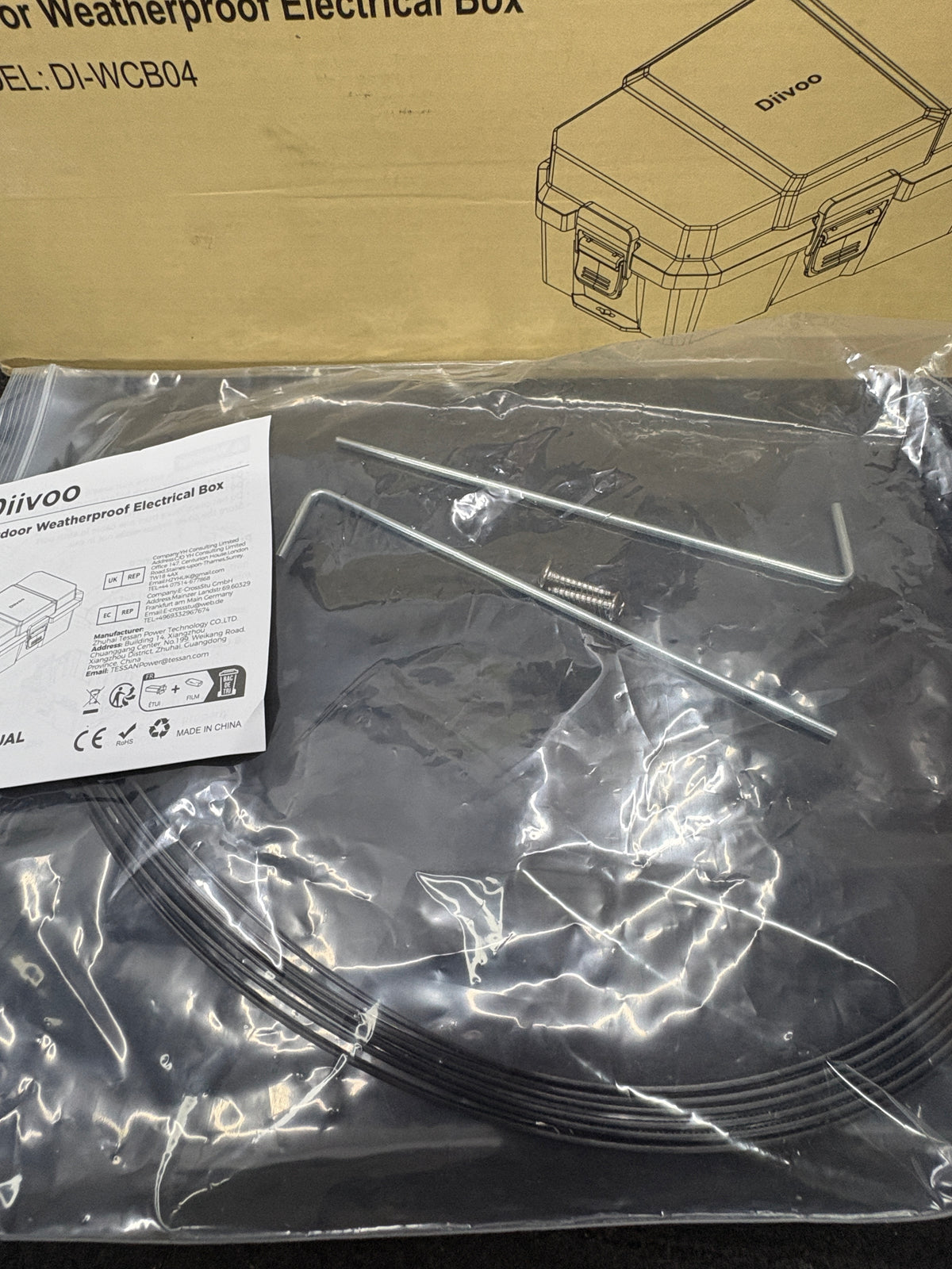Diivoo DI-WCB04 Kabelbox Wasserdicht Schutzbox Groß