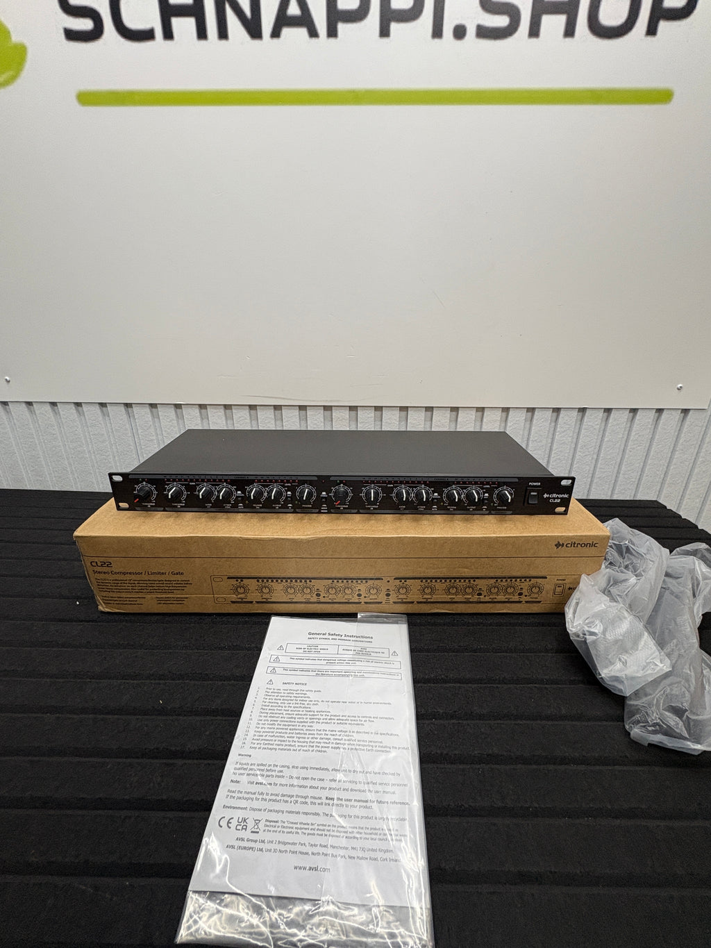 CITRONIC CL22 Compressor Stereo, Limiter/GATE