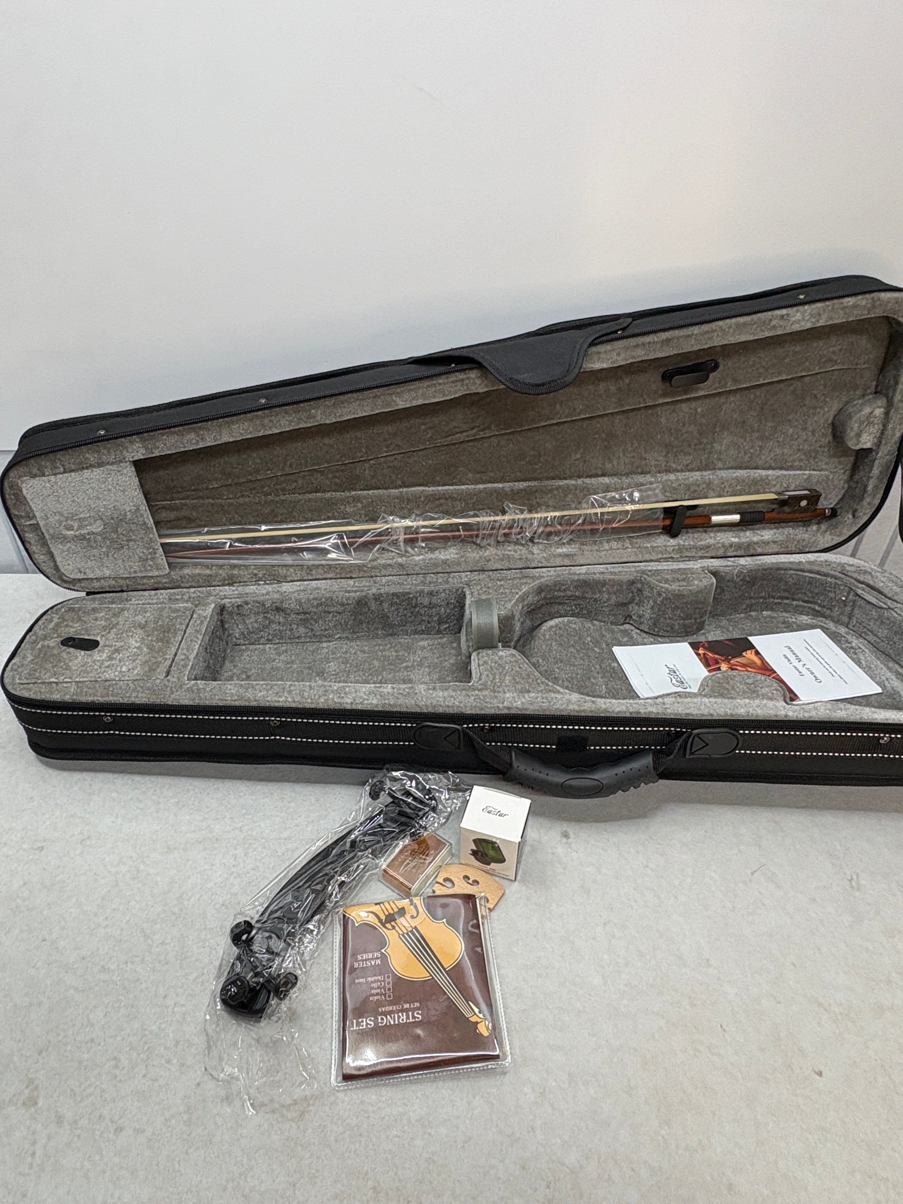 Eastar 4/4 Violinenset in voller Größe Geige