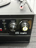 DIGITNOW! Bluetooth Viny Plattenspieler Plattenspieler für CD, Kassette, AM/FM Radio
