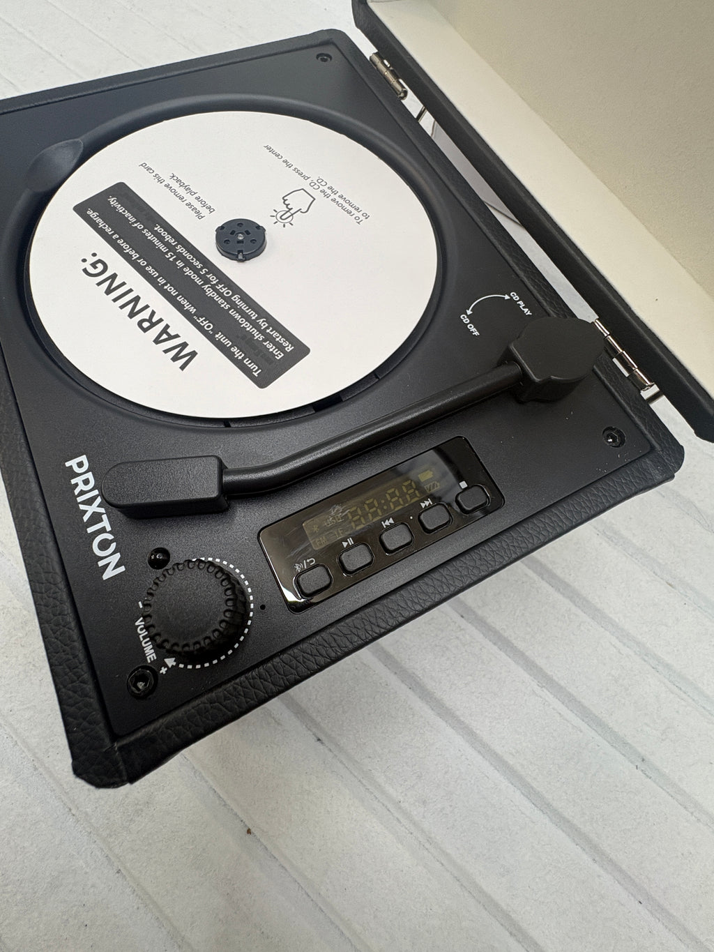 PRIXTON Boogie Retro CD-Player – Bluetooth, FM-Radio & USB