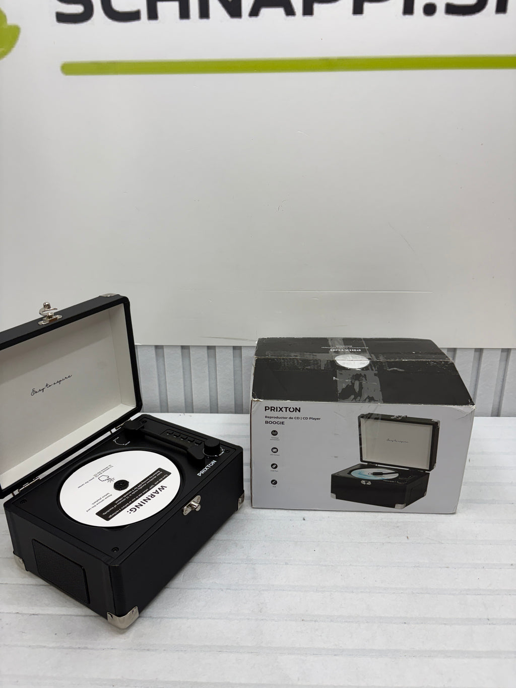 PRIXTON Boogie Retro CD-Player – Bluetooth, FM-Radio & USB