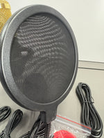 All-in-One Podcast Set Pro, Kondensator-Mikrofon, Live Mixer mit Soundcarte und Effekten