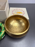 Original Tibetische Klangschale 13cm Klöppel, Klangschalenkissen