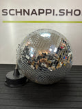30cm Durchmesser Disko Kugel mit 18 LED Sockel und 20cm Kette