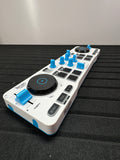 HERCULES DJ Controller Mix Blue Edition mit 10 Gbps Kabel