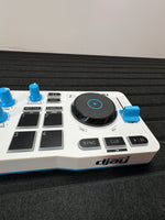HERCULES DJ Controller Mix Blue Edition mit 10 Gbps Kabel