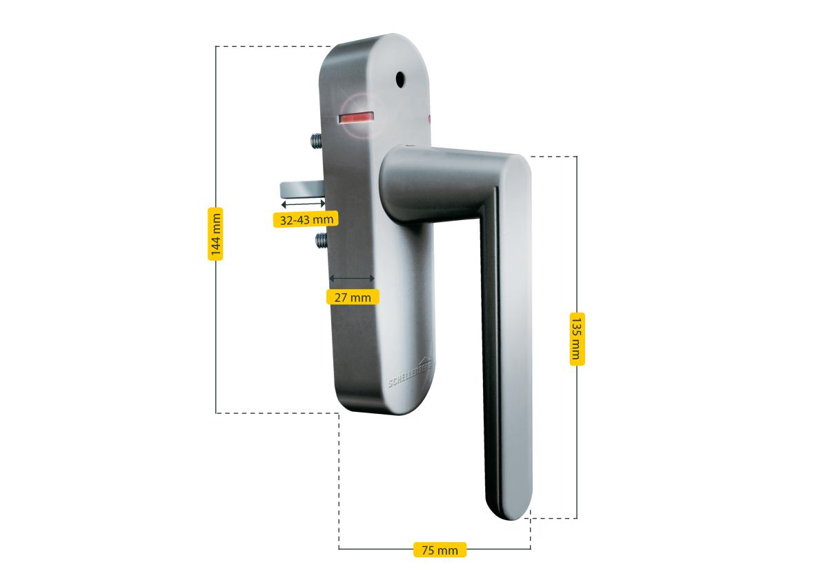 Schellenberg 46513 Fenstergriff mit Alarmfunktion