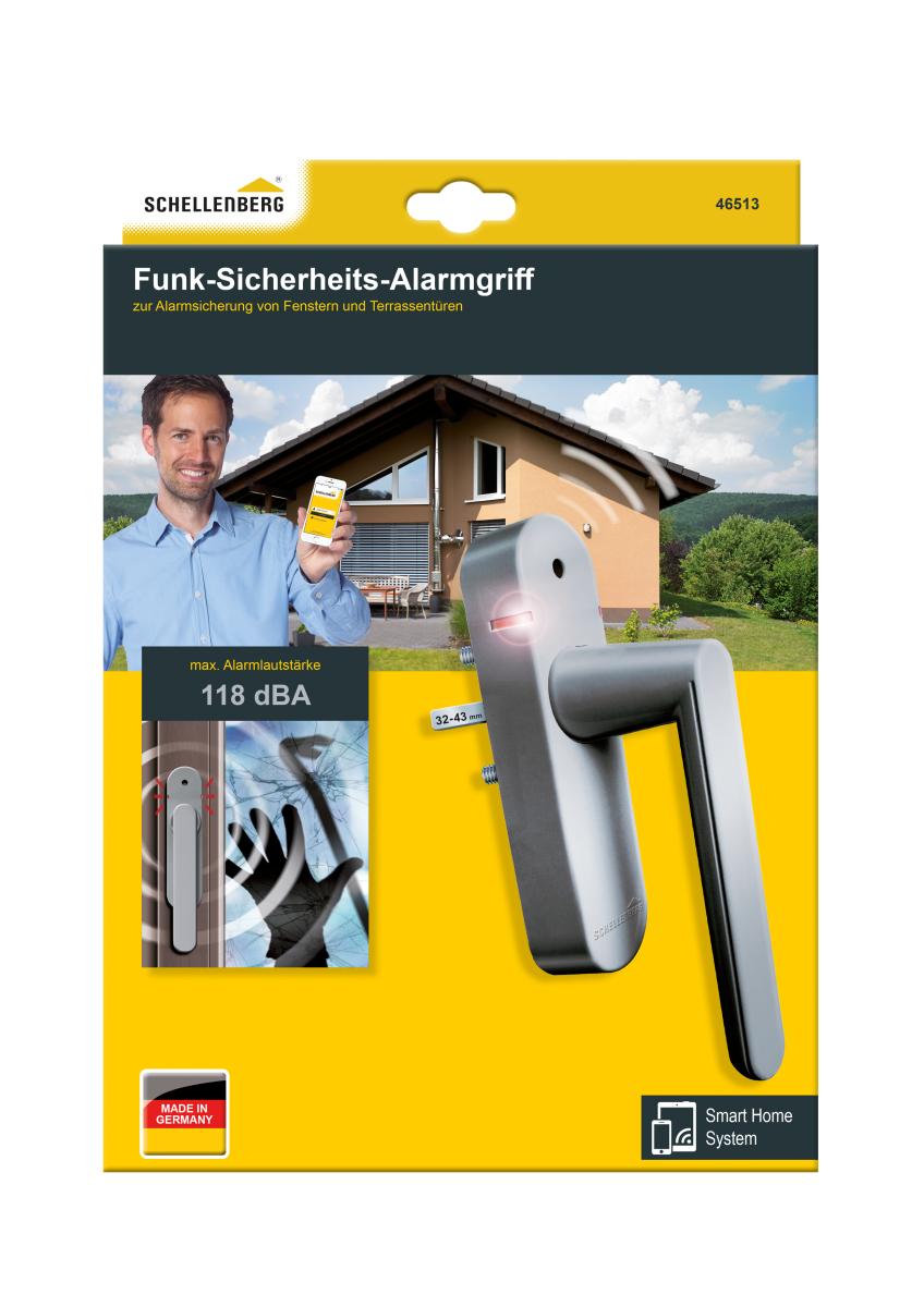 Schellenberg 46513 Fenstergriff mit Alarmfunktion