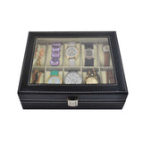 Uhrenbox für 10 Uhren Uhrenschatulle Uhrenkoffer Uhrenkasten Armbanduhren