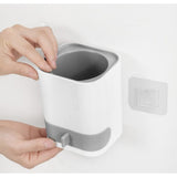 Ruhhy Design Silikon WC-Bürste grau/weiß Toilettenbürste inkl. Wandhalterung