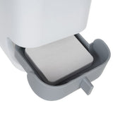 Ruhhy Design Silikon WC-Bürste grau/weiß Toilettenbürste inkl. Wandhalterung