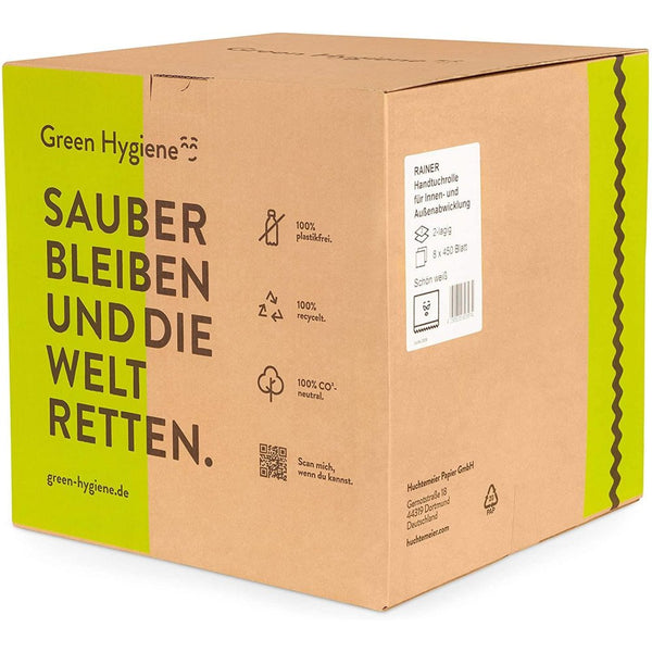Handtuchrollen 2-Lg. 450 Bl 19,3cm Papierrolle Küchenrolle Gastro Papierhandtücher
