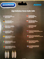 Premium HD Cinch-Kabel 10m Bandridge Stereo Audio
